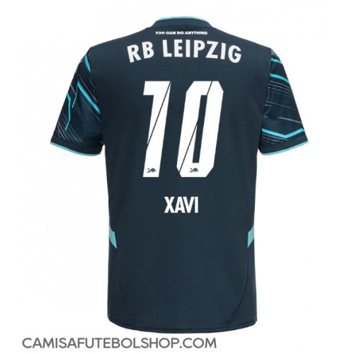 Camisa de time de futebol RB Leipzig Xavi Simons #10 Replicas 3º Equipamento 2024-25 Manga Curta